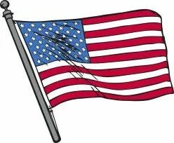 American flag representing veteran-owned business